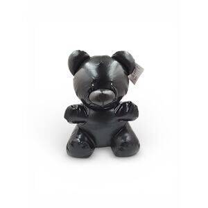 Faux Leather 16" Way to Celebrate Black Gummy Bear Plush Viral Walmart Emo Goth